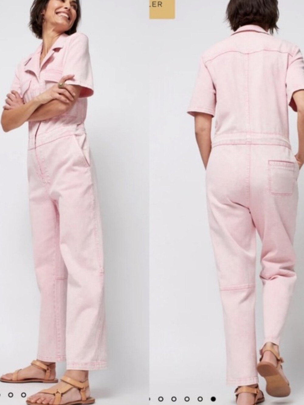 Faherty Blythe Jumpsuit Pink SzS